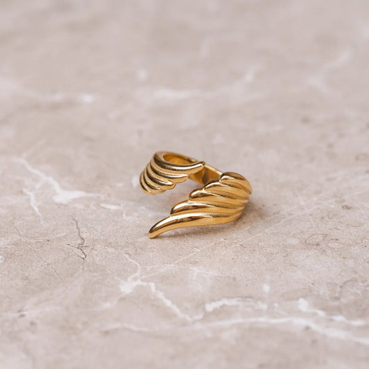 Ring Asas of the Liberdade Adjustable 18K Gold Plated