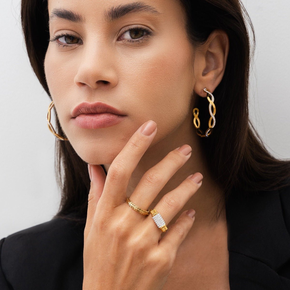 Ring Glitz Spinning 18K Gold Plated