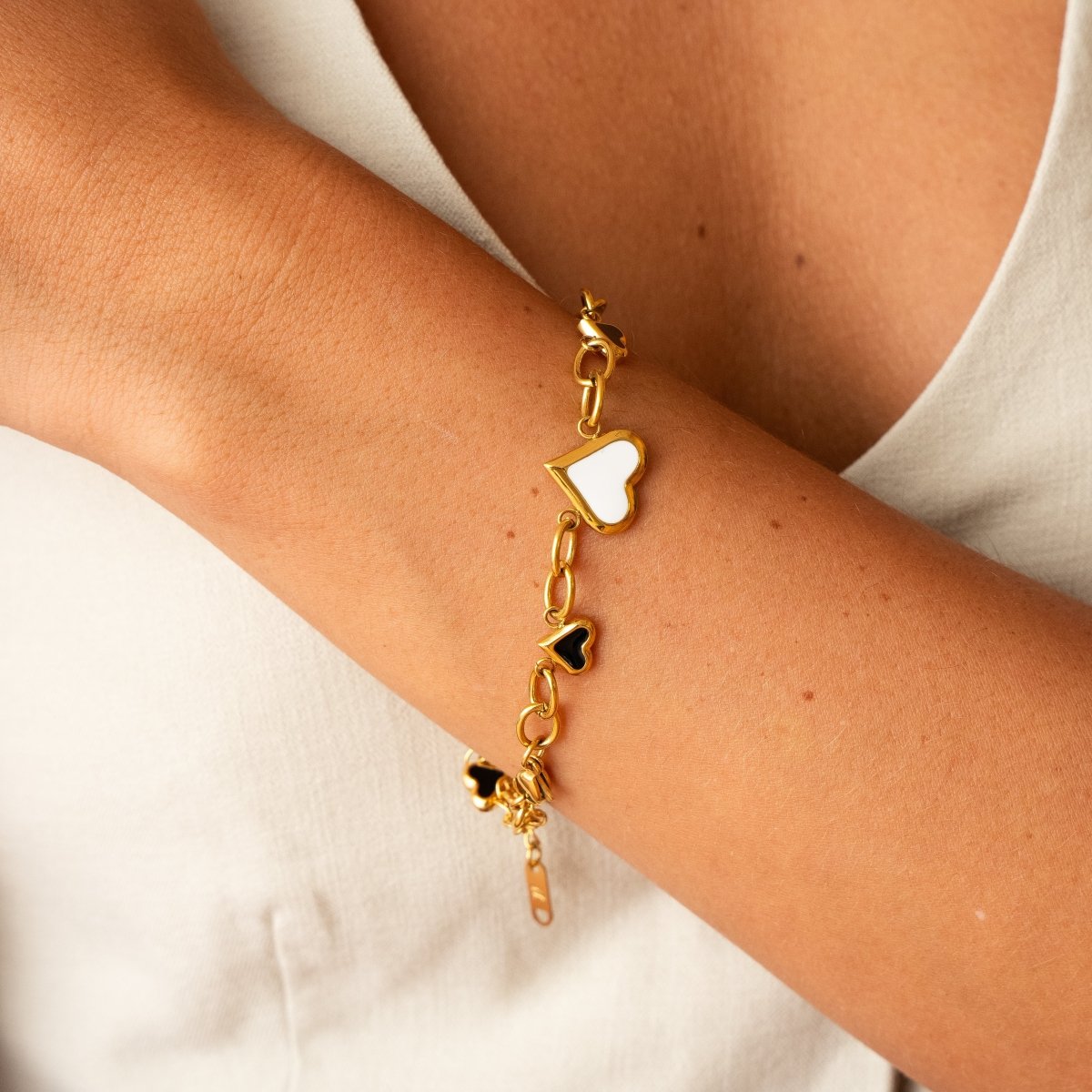 Monochromatic Love Glow Bracelet 18K Gold Plated