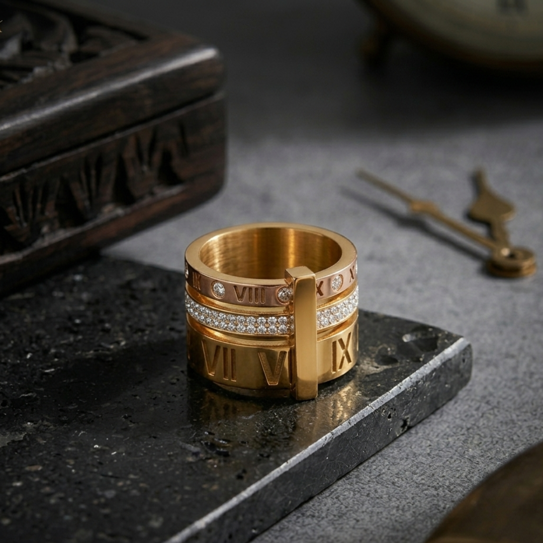 Luna Radiance Ring Gold Plated 18k