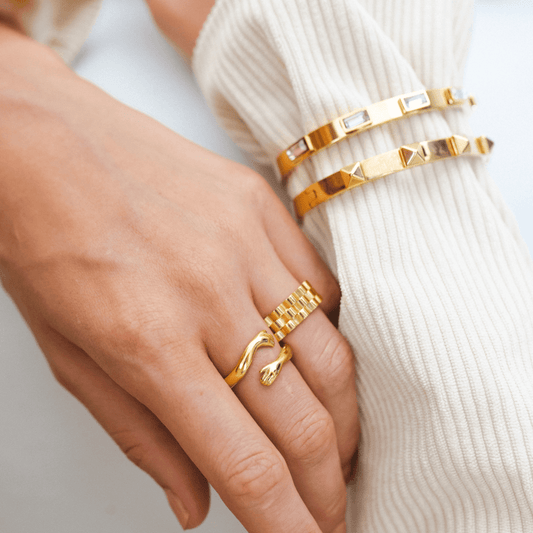 Embrace Ring 18K Gold Plated