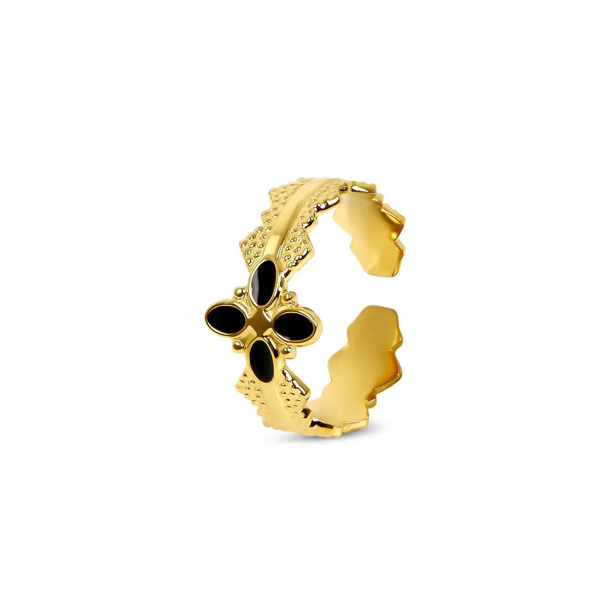 Ring Adjustable Blossom 18K Gold Plated