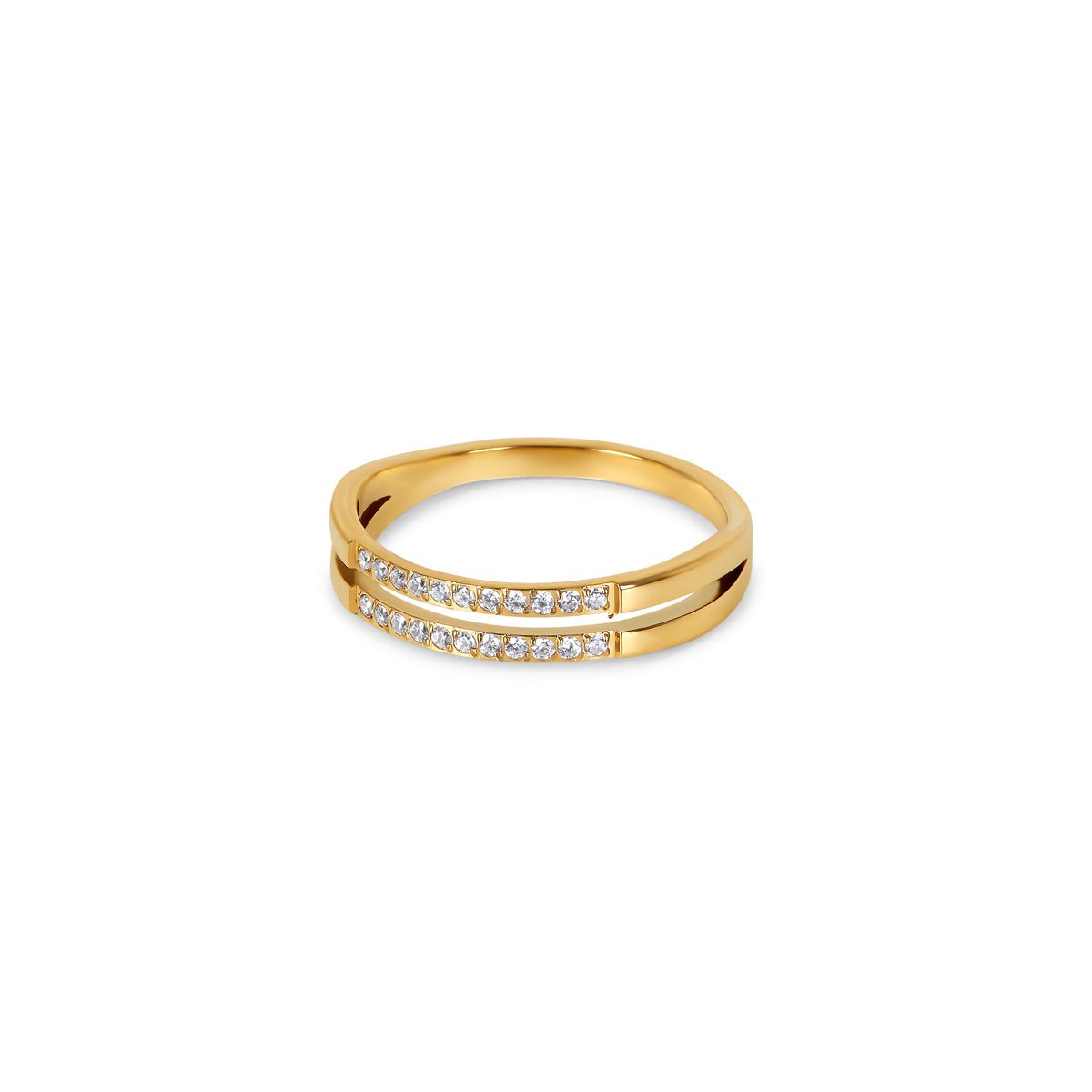 Ring Double Layer 18K Gold Plated