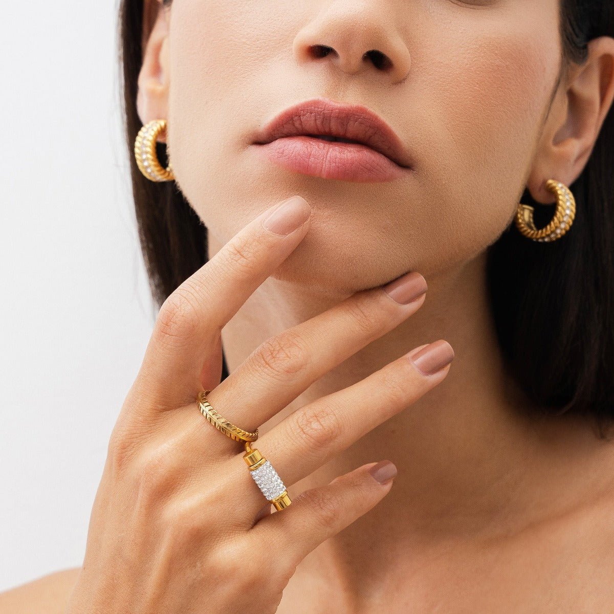 Ring Glitz Spinning 18K Gold Plated