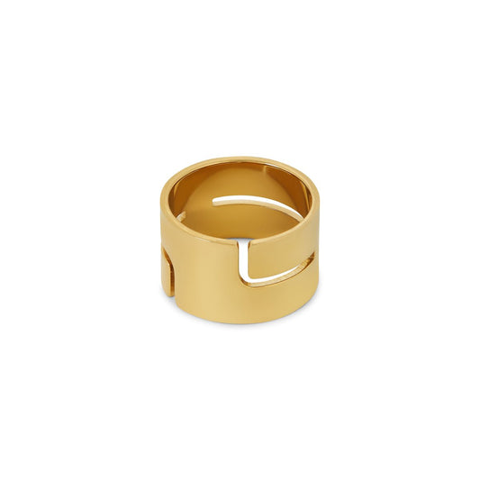 Ring Hi-lo Chunky 18K Gold Plated