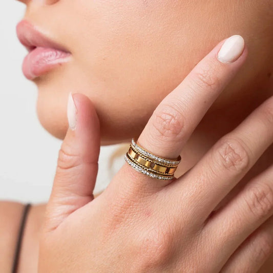 Ring Impulse 18K Gold Plated