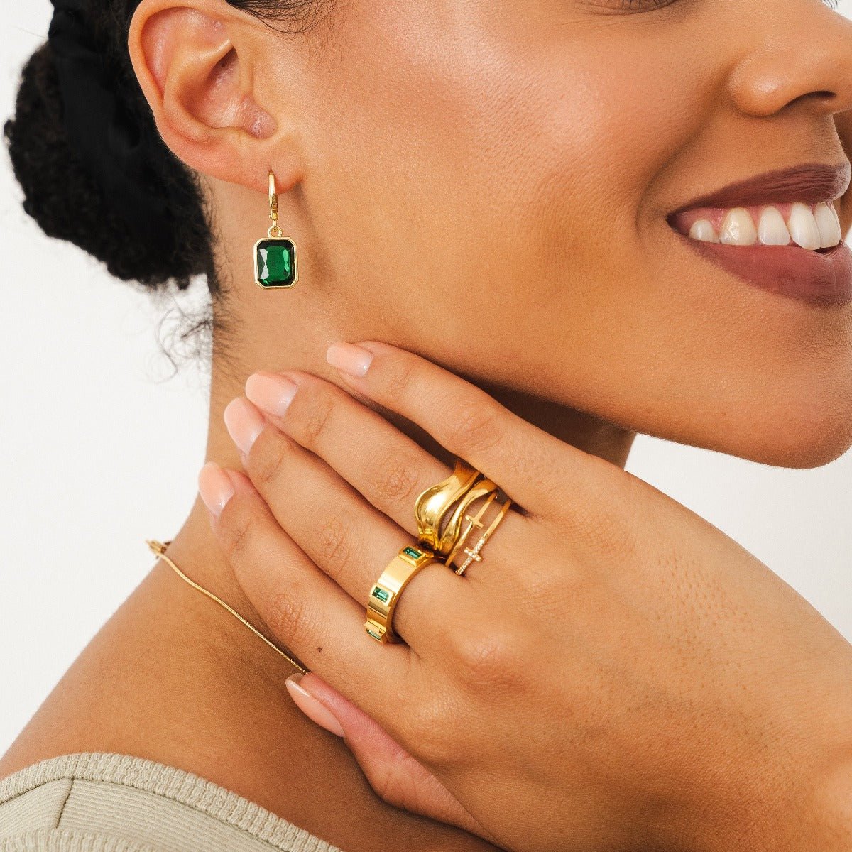 Ring Prestige Cubic 18K Gold Plated