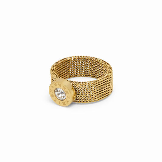 Ring Roman Mesh 18K Gold Plated