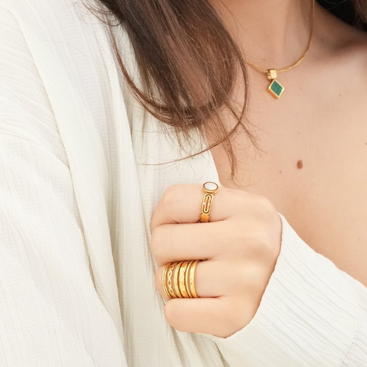 Ring Royale Adjustable 18K Gold Plated