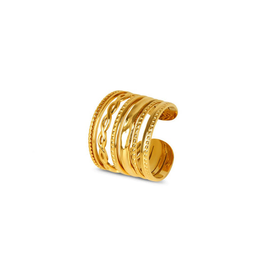 Ring Royale Adjustable 18K Gold Plated