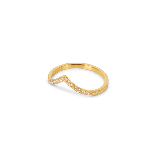 Ring Trinity Zirconia 18K Gold Plated