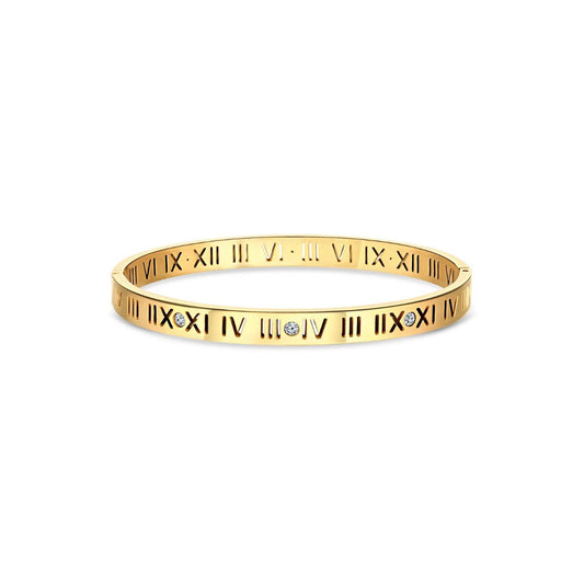 Roman Numerals Bracelet 18K Gold Plated