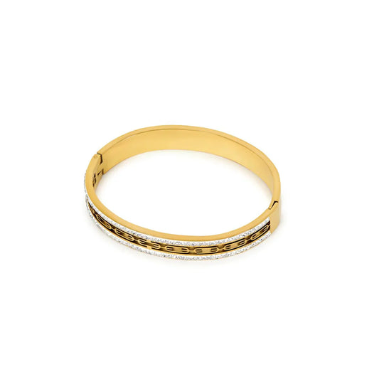 Ivy Stone Crystals Bracelet 18K Gold Plated