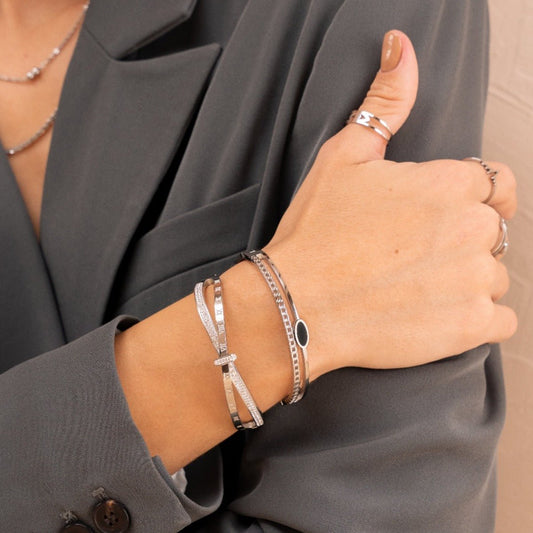 Romano Zirconia Bracelet - Silver