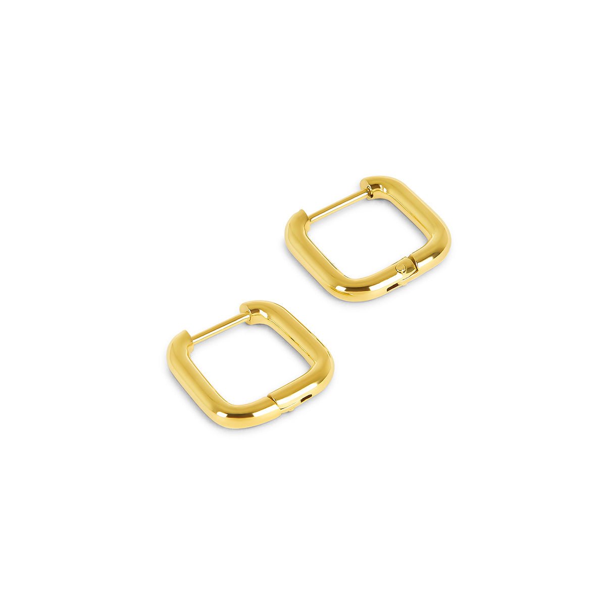 Earring Square Hoop 18K Gold Plated