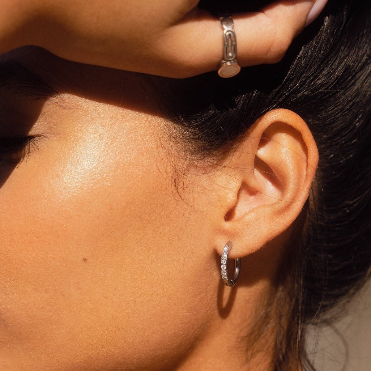 Arielle Hoop Earring - Silver