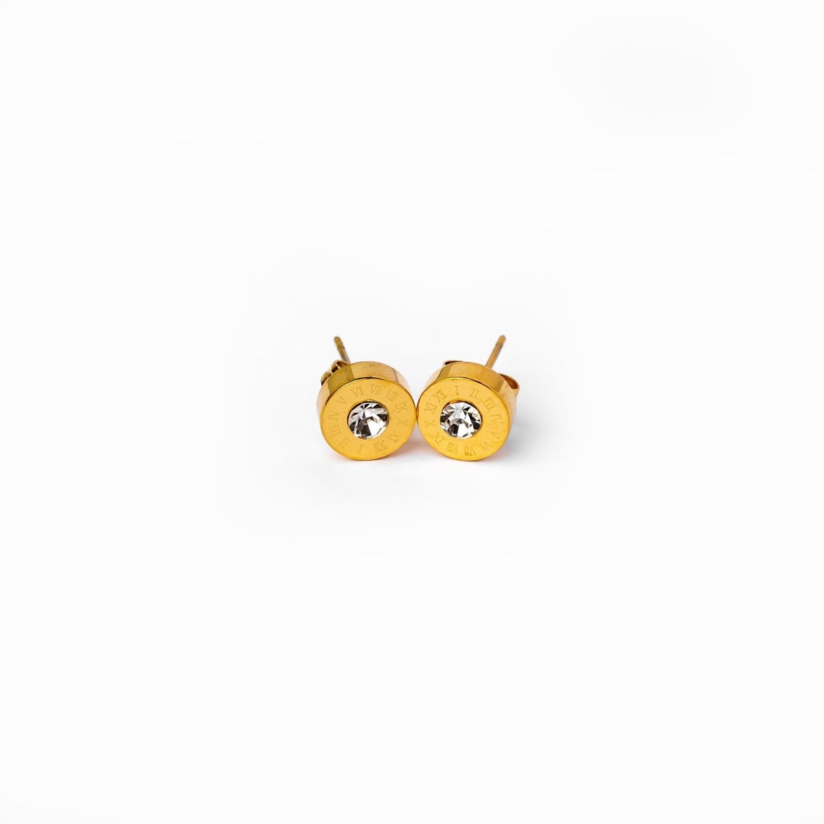Charm Earring Crystal Stone 18K Gold Plated