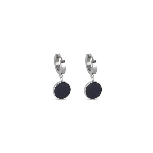 Earring Noir Pendant - Silver