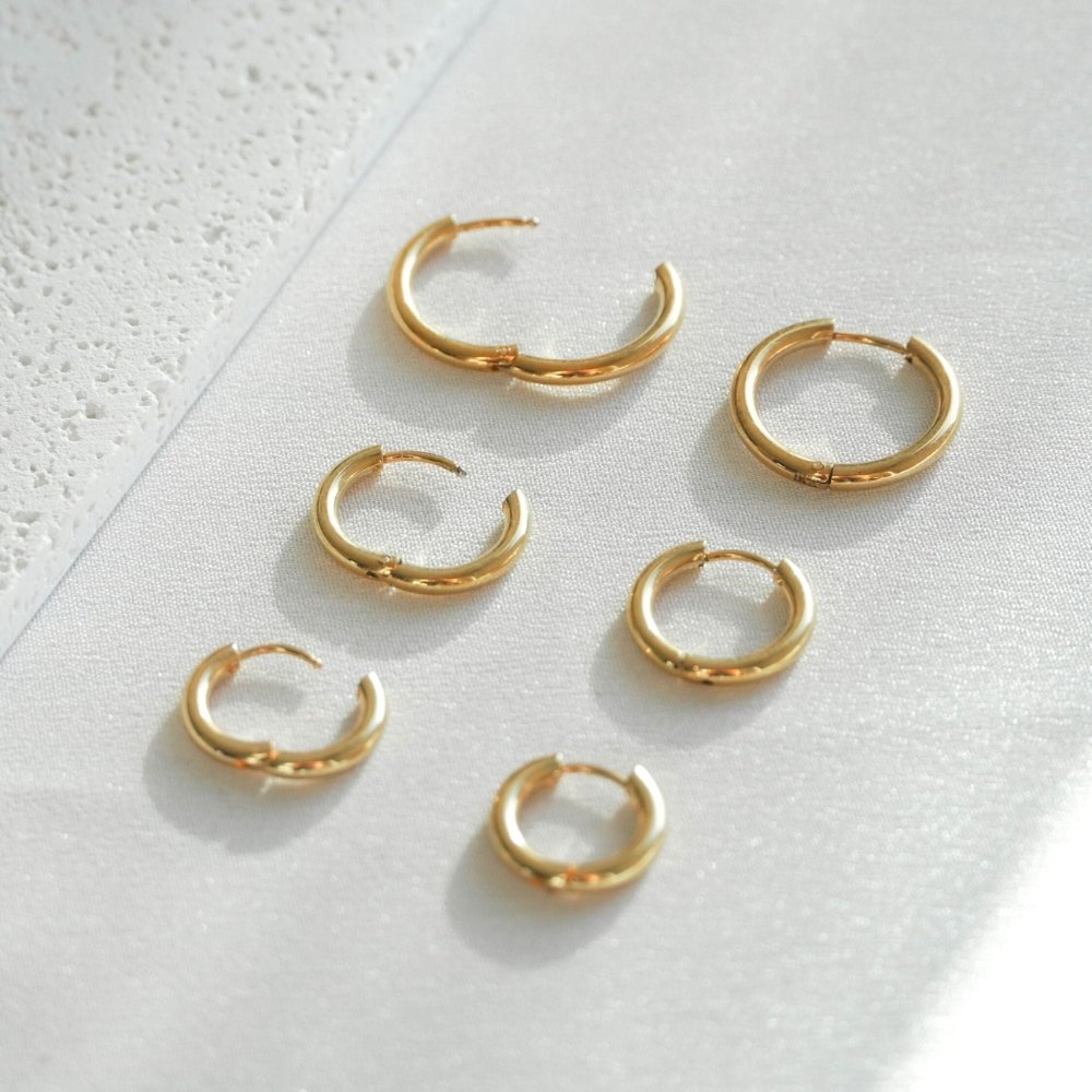 Trio of Hoops Earring 18K Gold Plated