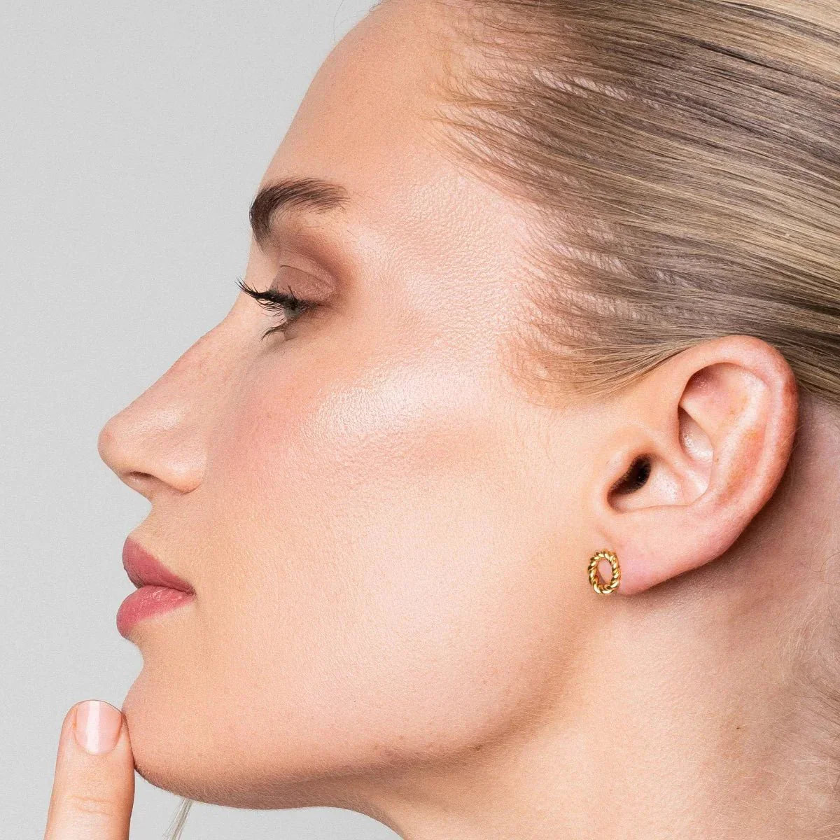 Earring Twist 18K Gold Plated