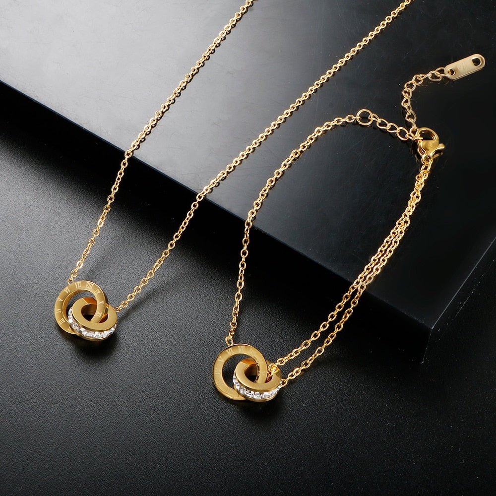 Necklace Imperial Zirconia Stone 18K Gold Plated