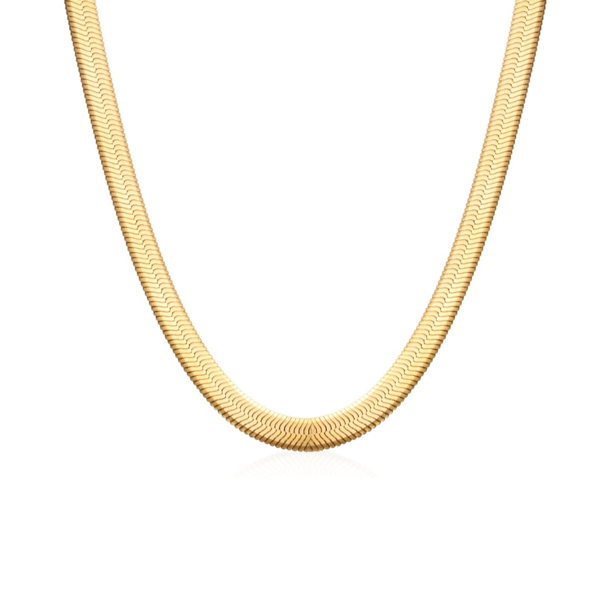 Necklace Gold Snake Mesh 18K Gold Plated