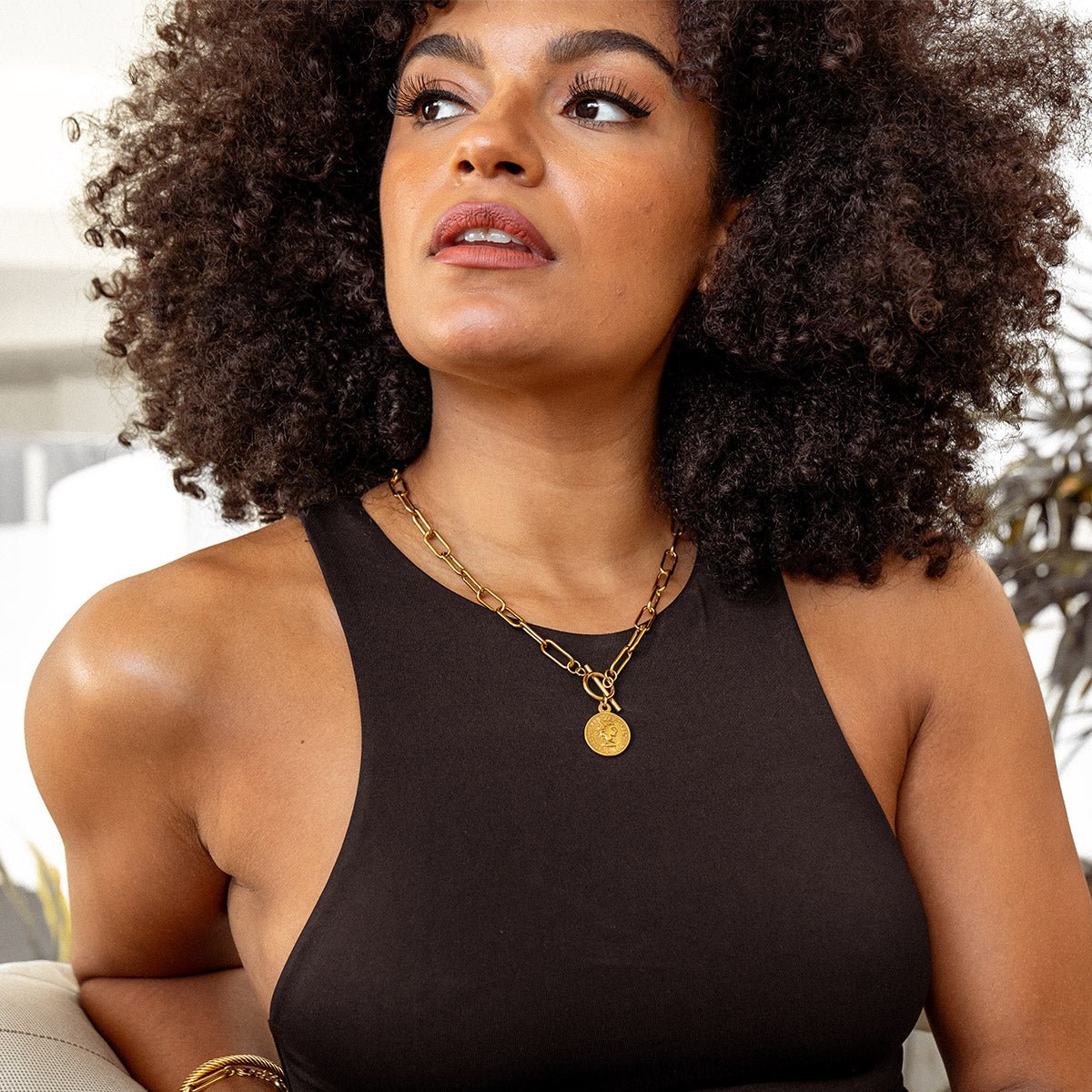 Necklace London Cents 18K Gold Plated