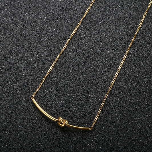Necklace Knot 18K Gold Plated