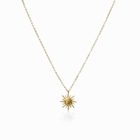 Necklace Solstice Pendant 18K Gold Plated