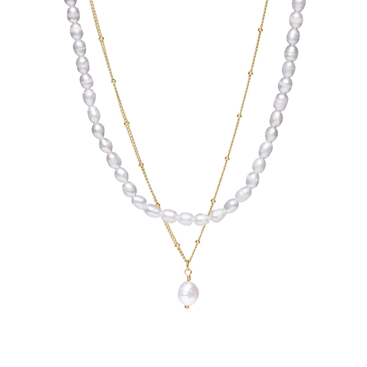 Aloha Double Necklace Mix 18K Gold Plated