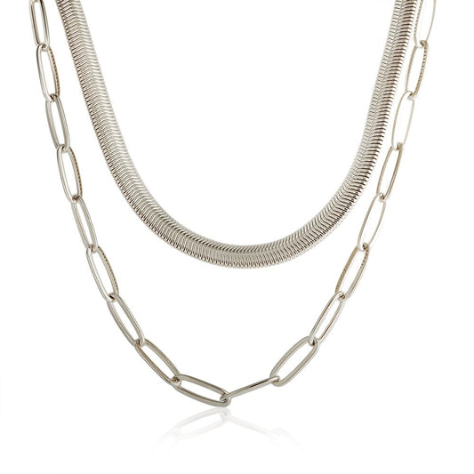 Mix Necklace Antonela - Silver