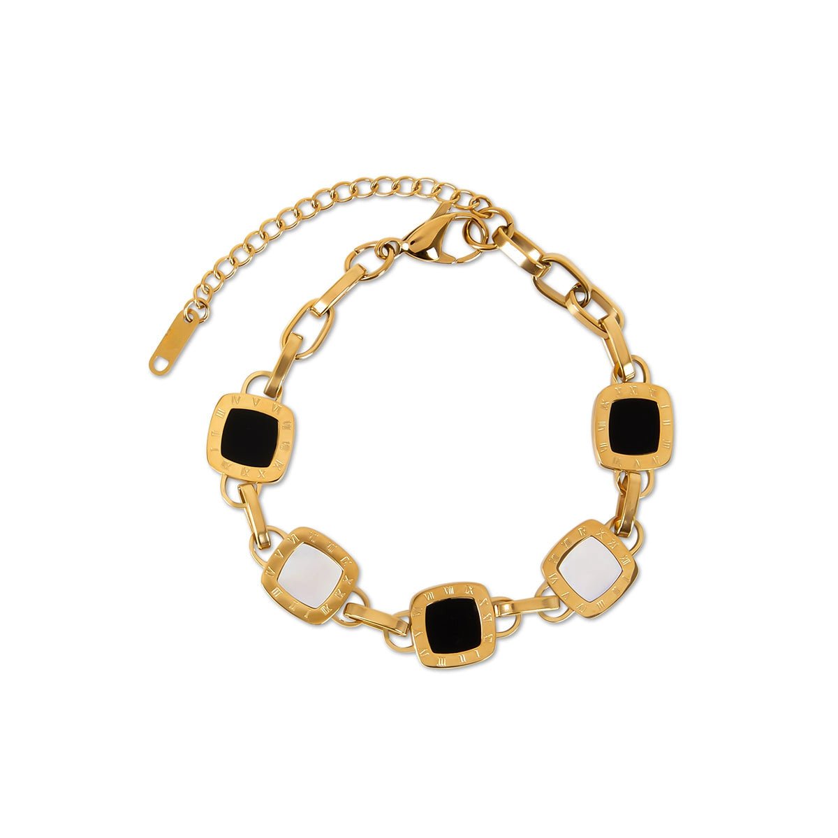 Mono Square Bracelet 18K Gold Plated
