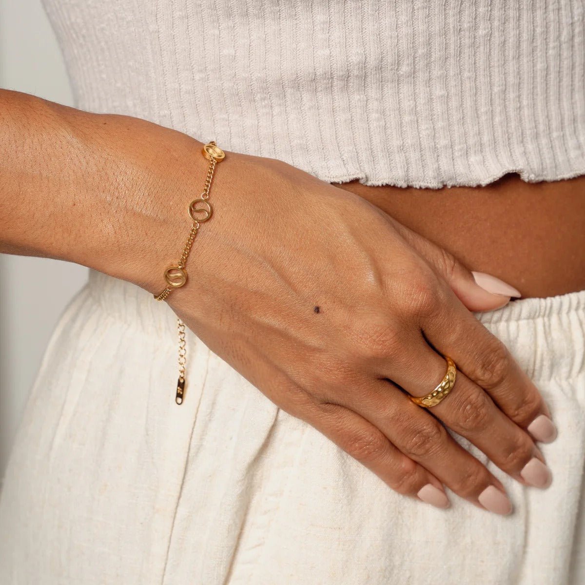 Sierra Pendant Bracelet 18K Gold Plated